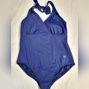 Draper James × Lands' End Collection Crisscross V- Neck Halter Top Size 18